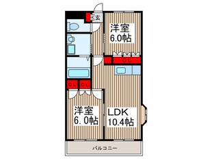 ディアフレンドＫＯＩＺＵＭＩの物件間取画像